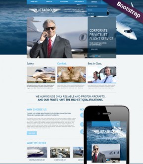 Private Airline Bootstrap template ID: 300111736
