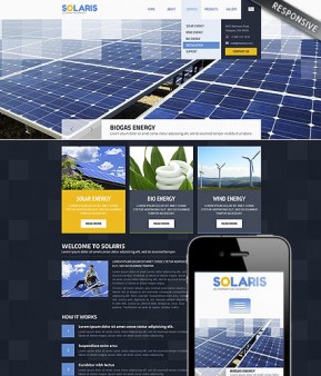 Solar Energy Wordpress template ID: 300111740