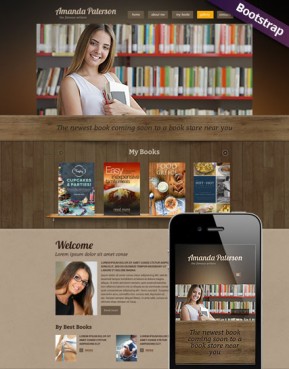 Book Writer Bootstrap template ID: 300111777