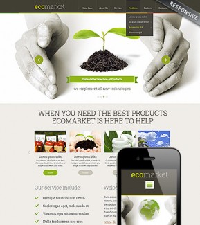 Ecology Products Wordpress template ID: 300111794