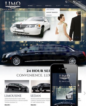 Limo Service Bootstrap template ID: 300111809