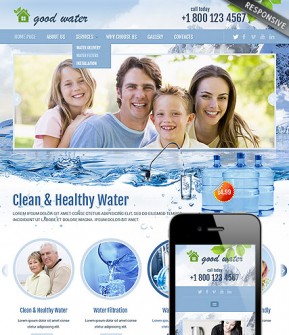 Good water Bootstrap template ID: 300111811