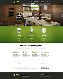 Energy saving Bootstrap template ID: 300111834