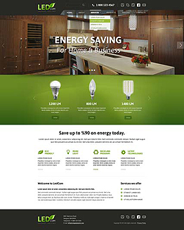 Energy Saving HTML Bootstrap template ID: 300111834