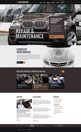 Car Service HTML Bootstrap template ID: 300111838