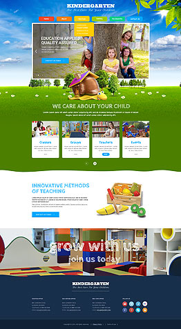 Kindergarten HTML Bootstrap template ID: 300111854