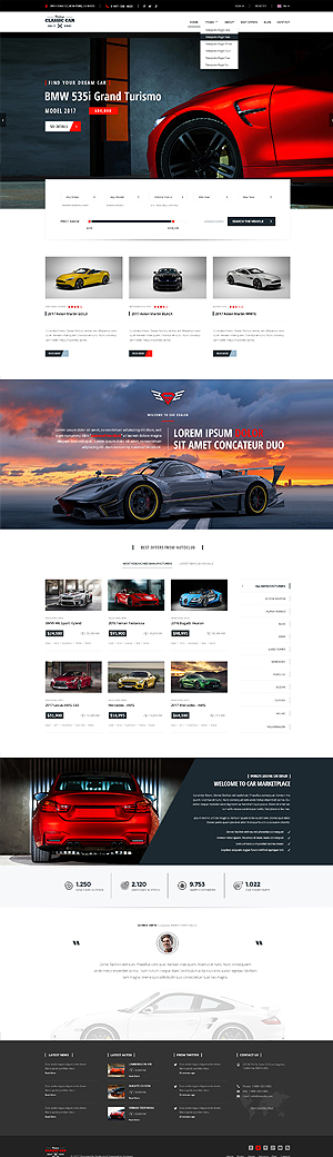 Car Marketplace Bootstrap template ID: 300111928
