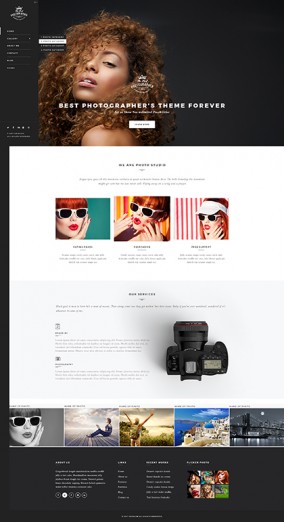 Photographer Bootstrap template ID: 300111935