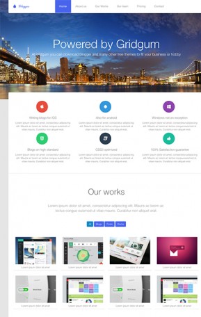 Blogger free theme Free Bootstrap template ID: 33